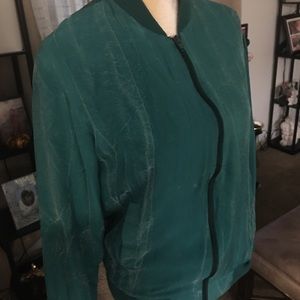 Green vintage windbreaker jacket